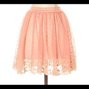 🌀Free People | Intimates Sheer Lace Skirt